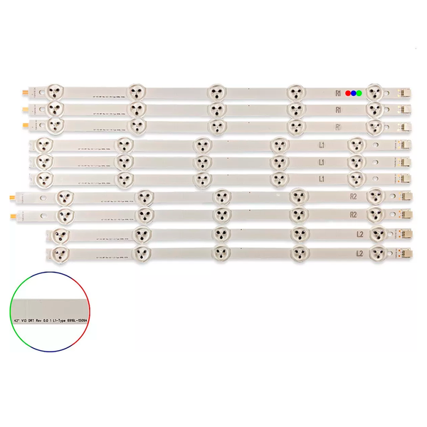 Kit Leds Compatible LG 42la6200 (10tiras 5leds) - Original, Nuevo