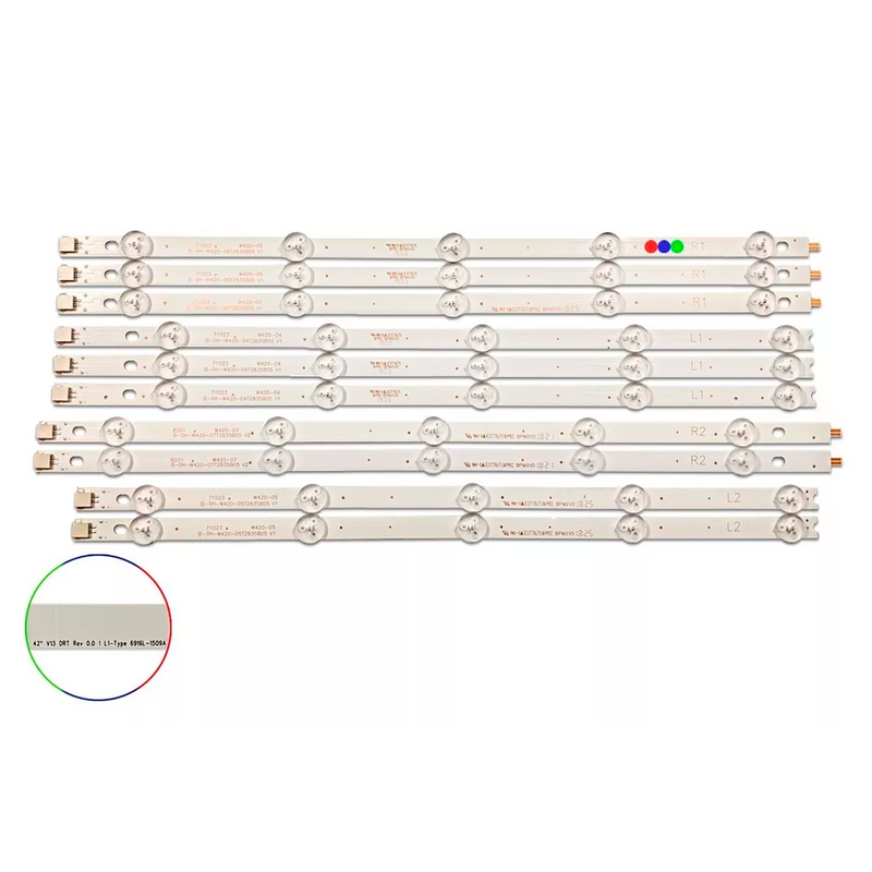 Kit Leds Compatible LG 42ln5390 / 42ln5400 / 42la6150 - Reforzado en Aluminio.