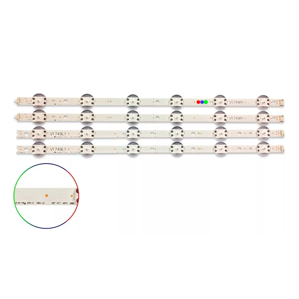Kit Leds Compatible LG 49uj6560 / 49uj6560ua - Aluminio, Nuevo.