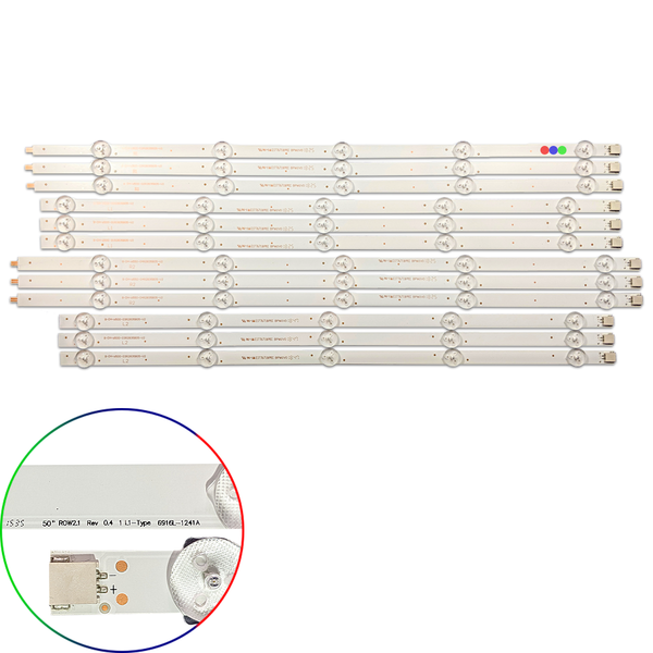 Kit Leds Compatible LG 50ln5100 / 50ln5200 / 50ln5400 / 50la5600 - Reforzado en Aluminio.