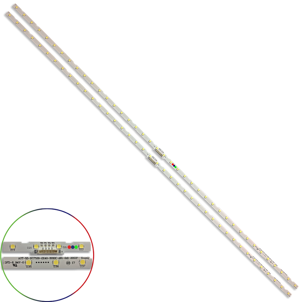 Kit Leds Compatible SAMSUNG Un55nu7100 / Un50nu7100f (40leds) - Aluminio, Nuevo.