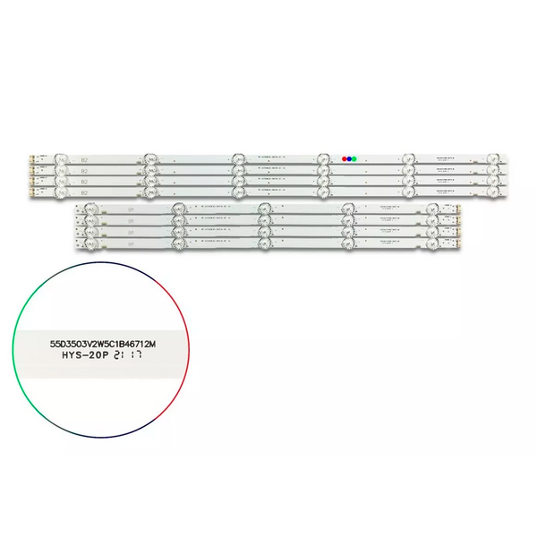 Kit Leds Compatible LG 55uj6200 / 55uj6200-ua (8t) - Reforzado en Aluminio.