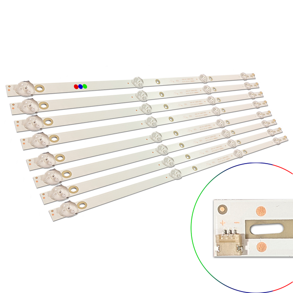 Kit Leds Compatible Alux Al49asuhd (8tiras) - Reforzado en Aluminio.