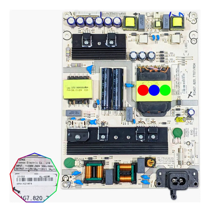 Fuente Compatible con Hisense 60h6e, 60r6e, Lc-60p6070u, Rsag7.870.7707/roh