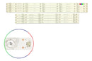 Kit Leds Compatible con Sharp Lc-50q620 / Lc-50q620u (8t) - ALUMINIO, Nuevo