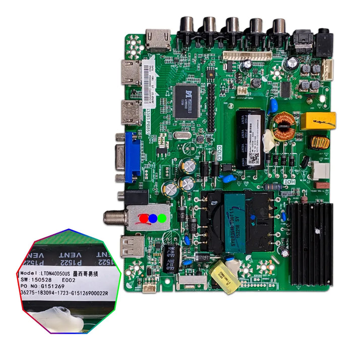 Mainboard Compatible con Hisense 40h3b1 / Ltdn40d50us / Tp.ms3393.pb851 -nv