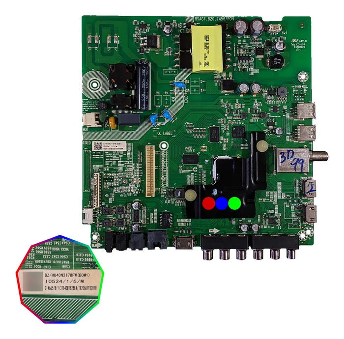 Mainboard Compatible con Sharp Lc-40p5000u N2178fw(bom1) Rsag7.820.7456/roh
