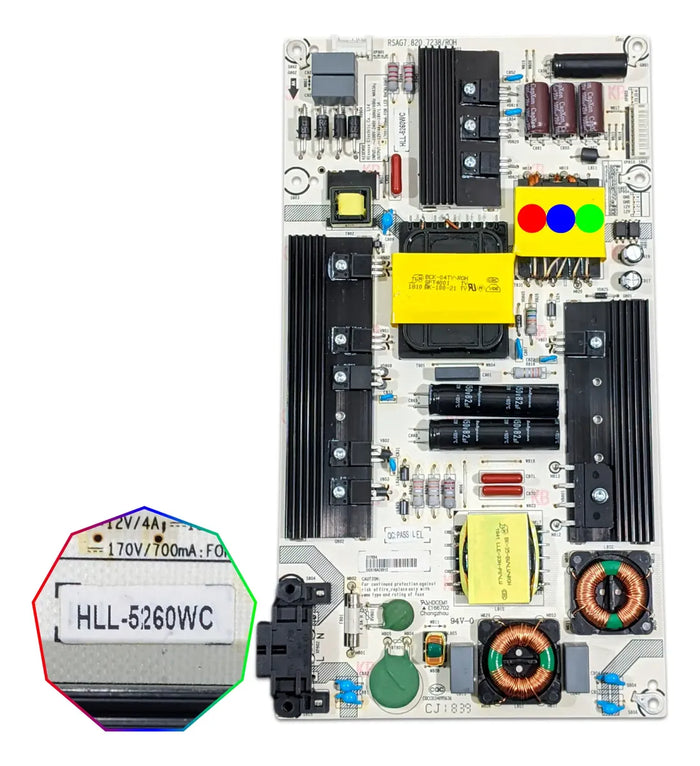 Fuente Compatible con Hisense 55h6d / Hll-5260wb / Rsag7.820.7238/roh - Nva