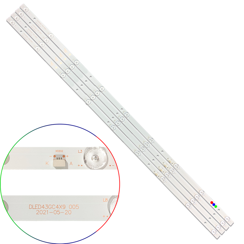 Kit Leds Compatible Philips 43pff5021 (4t 9led) - Aluminio, Nuevo
