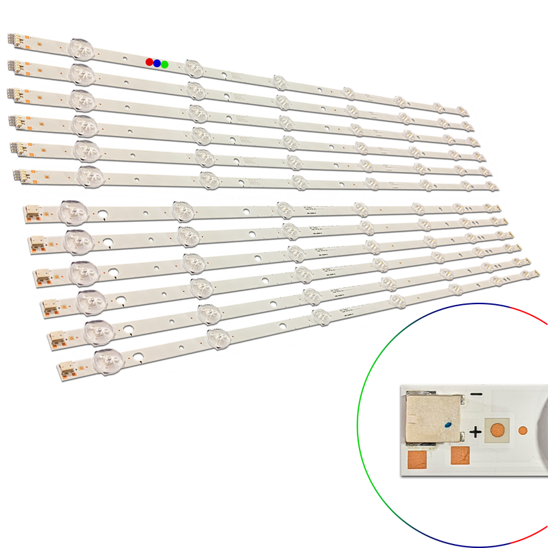 Kit Leds Compatible Samsung Un60eh6003 / Un60eh6003f (12T) - Aluminio, Nuevo.