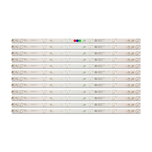 Kit Leds Compatible Vizio D50-d1 (12tiras 6leds) - Aluminio, Nuevo