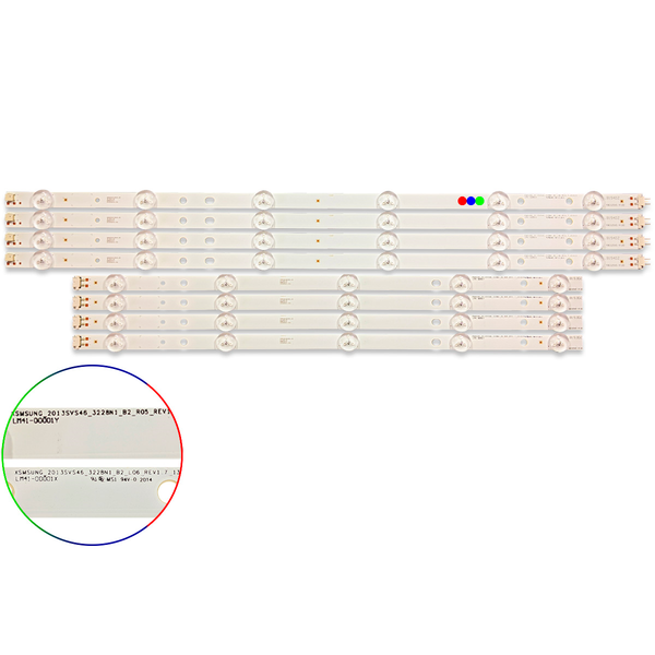 Kit Leds Compatible Samsung Un46fh6203 / Un46fh6203f - Reforzado en Aluminio.