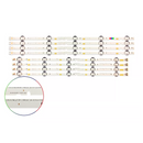 Kit Leds Compatible Samsung Un49j5290 / Un49j5290af P13s24 - Aluminio, Nuevo.