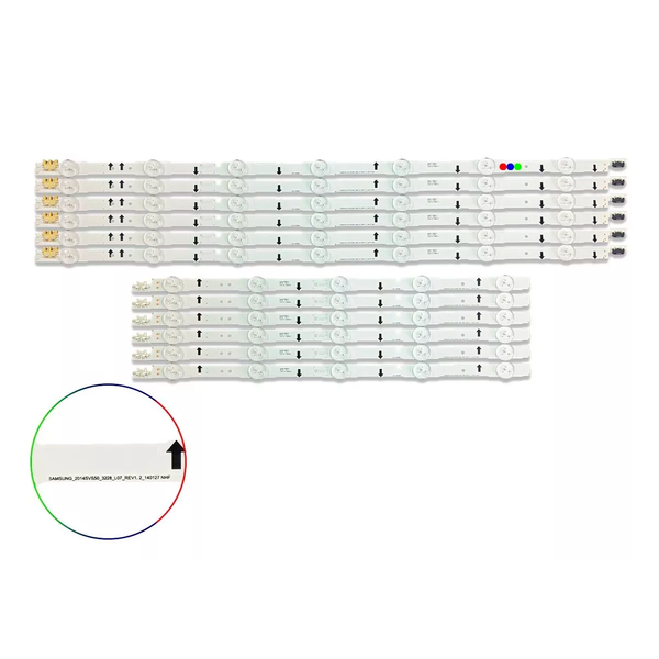 Kit Leds Compatible Samsung Un55h6350 / Un55h6350af - Aluminio, Nuevo