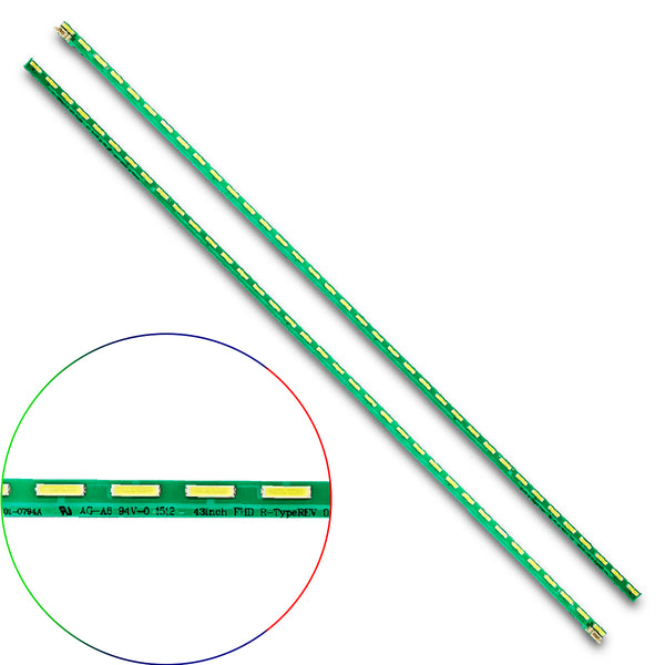 Kit Leds Compatible LG 43lf5900 / 43lf5900-ua (2pin 36leds) - Aluminio, Nuevo