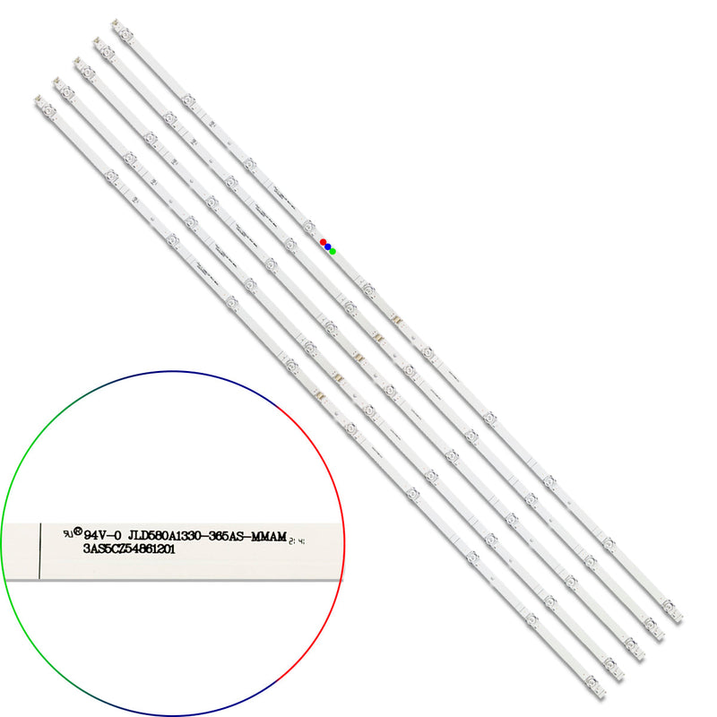 Kit Kits Refaccion Refacciones Parte Partes Tira Tiras Led Leds Diodo Diodos Aluminio Nuevo calvas calva regleta regletas  JL.D580A1330-003AS-M_V01