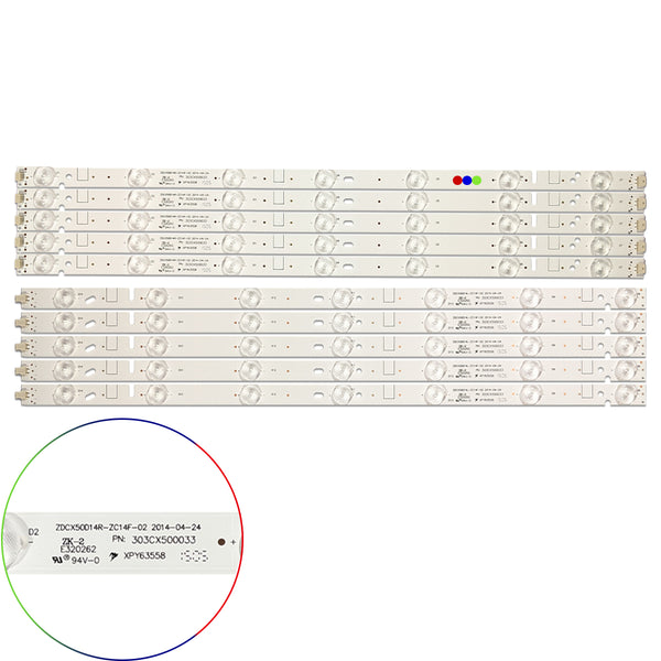Kit Leds Compatible Rca Rlded5078a / Rlded5078a-d (10t) - Aluminio, Nuevo.