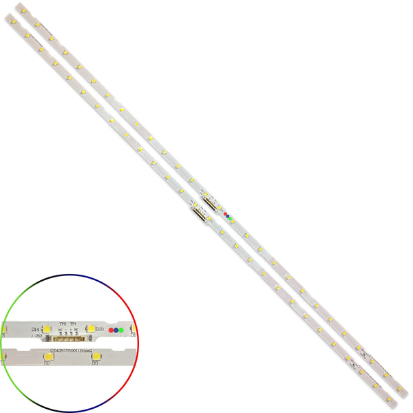 Kit Leds Compatible Samsung Un43ru7300 / Un43ru7300f (28led)- Aluminio, Nuevo