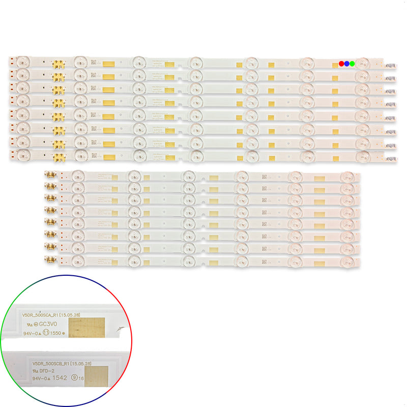 Kit Leds Compatible Samsung Un50js7200 / Un50js7200f (16t) - Aluminio, Nuevo