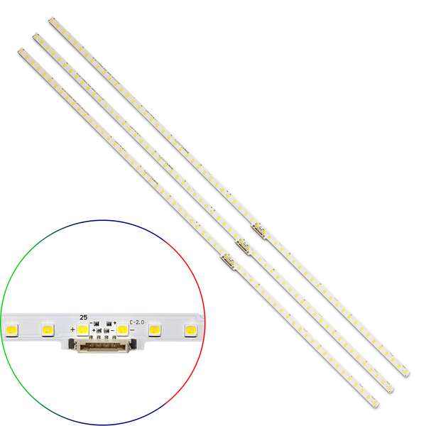 Kit Leds Compatible Samsung Un75nu8000 / Un75nu8000f - Aluminio, Nuevo.